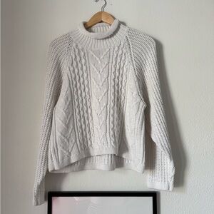Vintage Cable Knit Women's Sweater - Classic Cozy Pullover